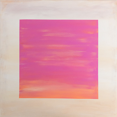 YIELD, 36x36 acrylic on stretched canvas, 2.5" profile