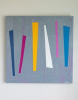 WHISTLE, 36x36 acrylic on stretched canvas