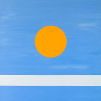 OUTSHINE, 36x36 acrylic on stretched canvas