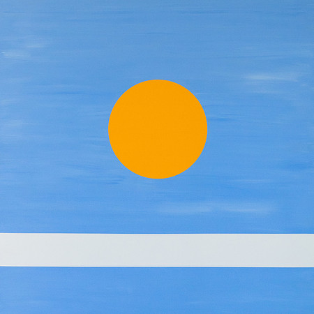 OUTSHINE, 36x36 acrylic on stretched canvas